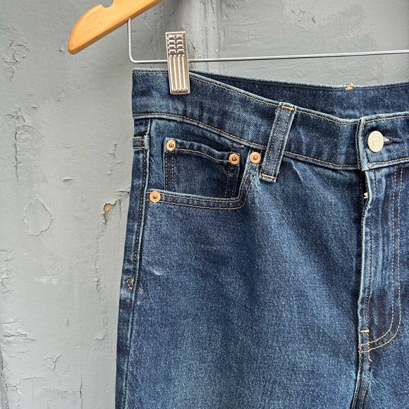 Gap 90’s straight high rise, dark rinse, size 28 - Picture 6 of 12